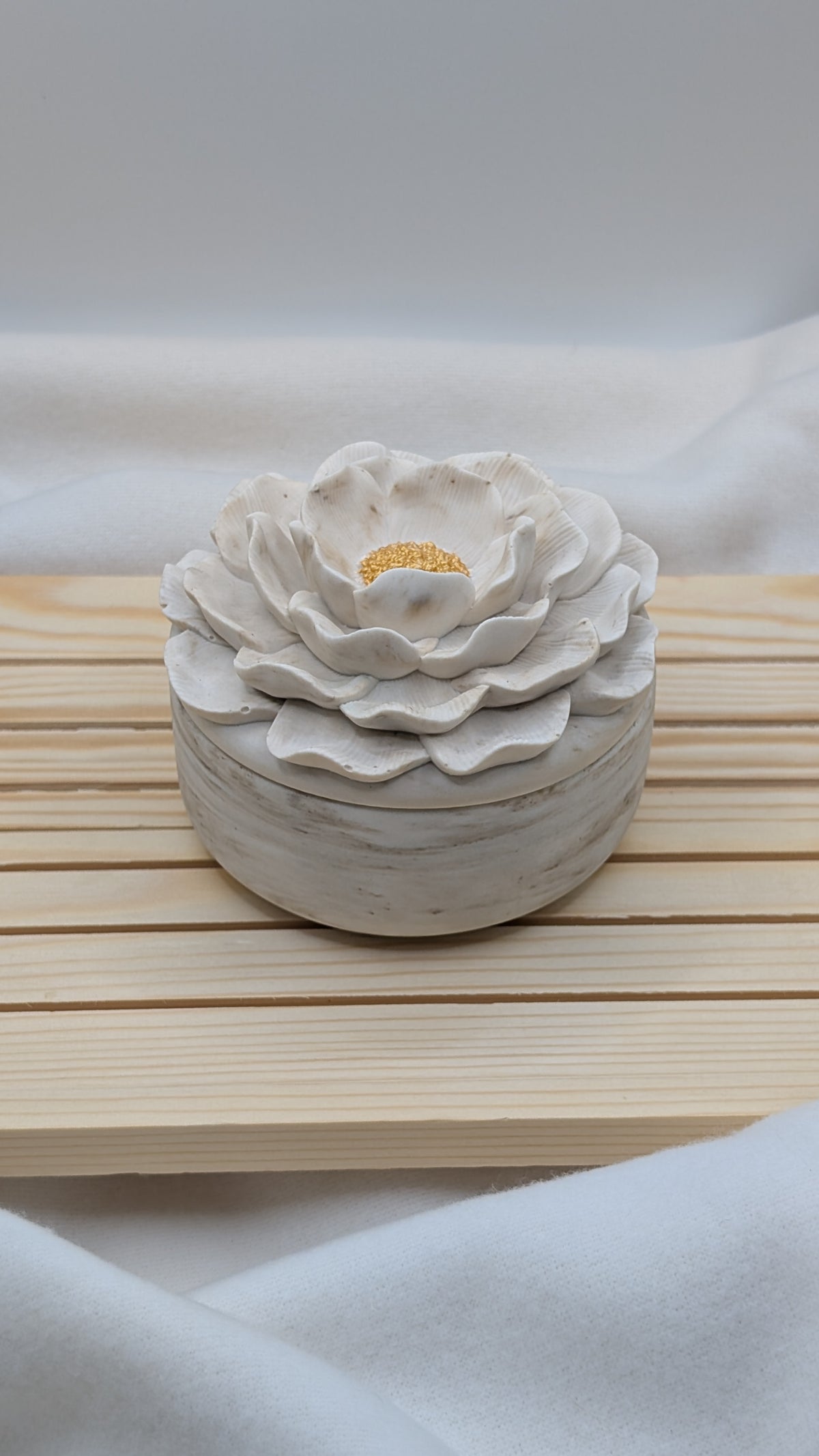 Portagioie Blossom 'Camelia' - Marmorizzato Beige